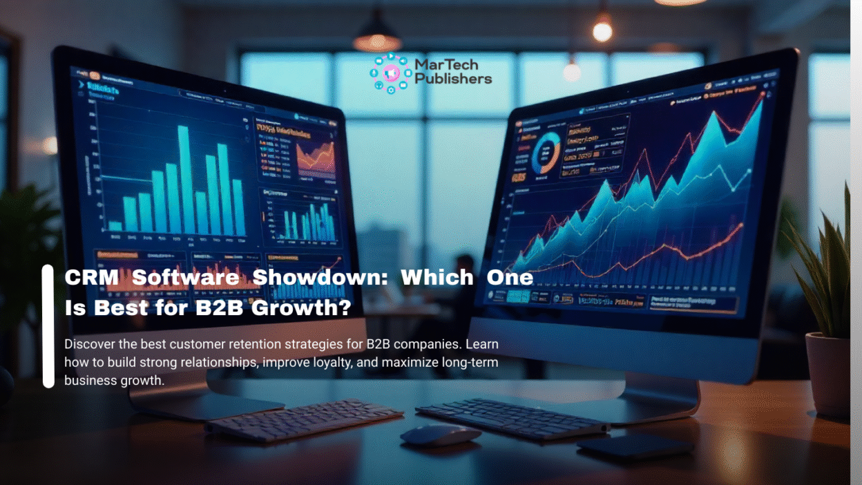 Dashboard of modern CRM software for B2B companies