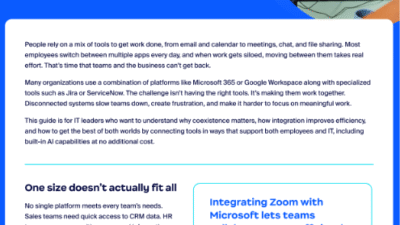 Make your Microsoft ecosystem work smarter with Zoom