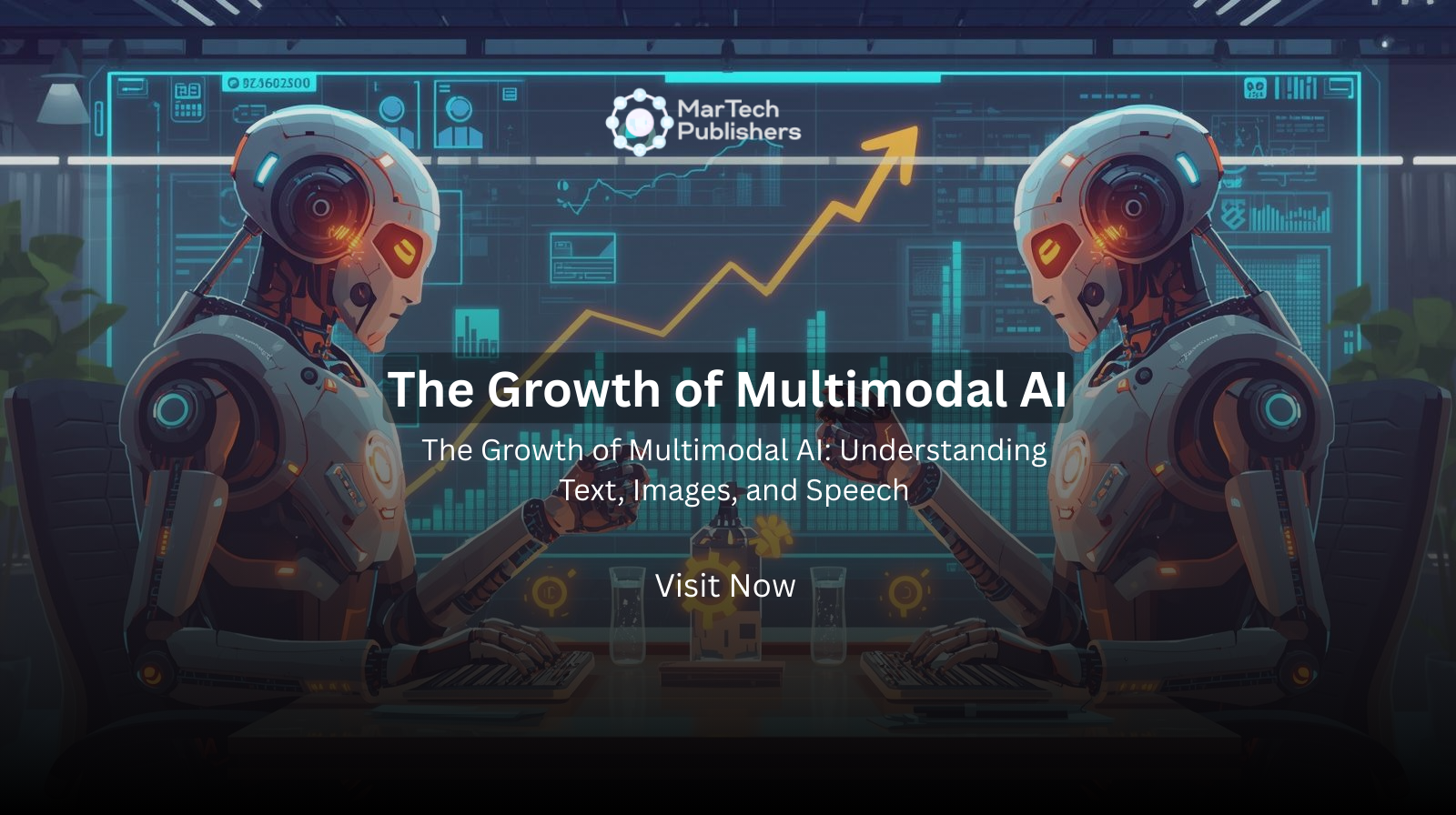 "Illustration of multimodal AI processing text, images, and speech together"
